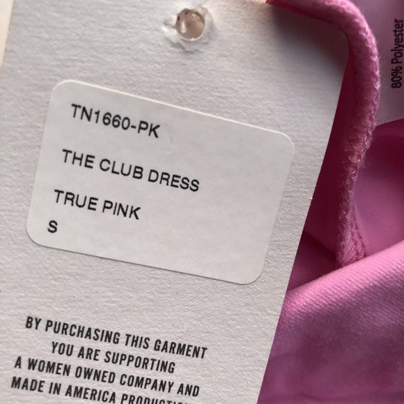 YEAR OF OURS Club Dress True Pink Jersey Collar Bodycon Mini - Picture 9 of 9